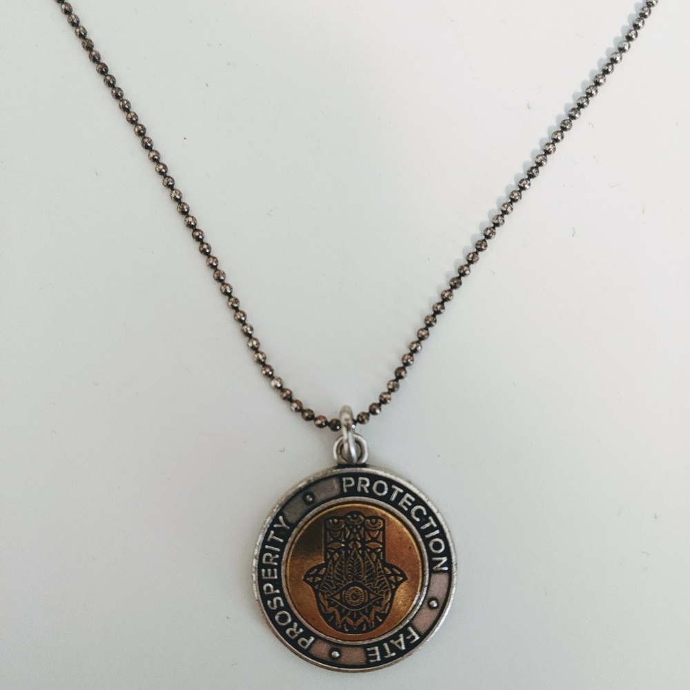 ALEX AND ANI Adjustable Hamsa Necklace